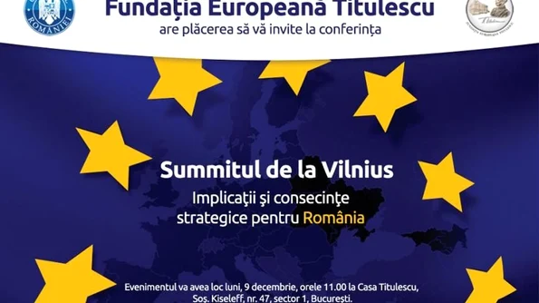 Conferinta "Summitul de la Vilnius Implicatii si consecinte strategice pentru Romania" jpeg
