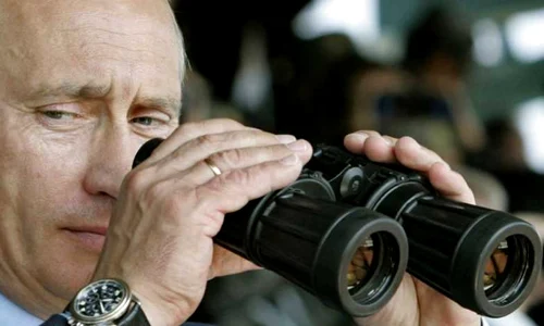 Putin cu  binoclu FOTO AP