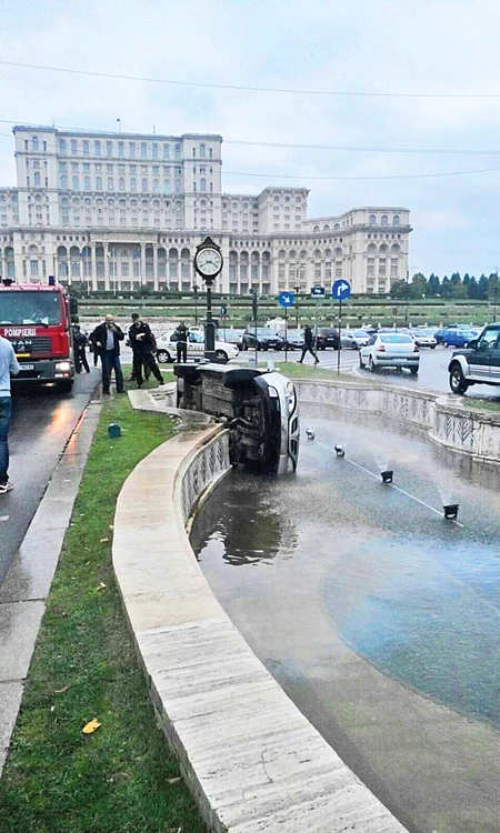 Accidentul s-a produs în apropiere de Palatul Parlamentului