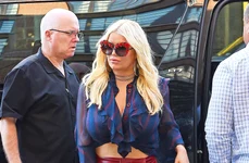 Jessica Simpson returns to the Bowery Hotel after a day out in NYC jpeg