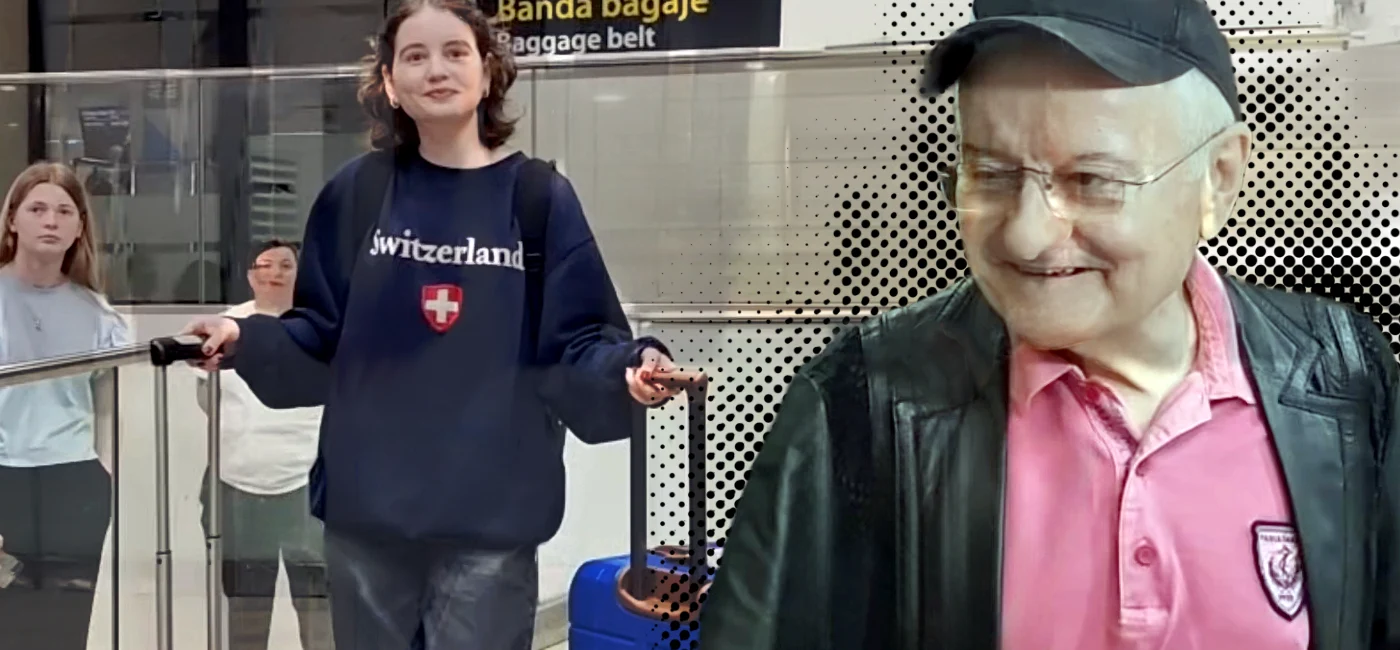 Irina Columbeanu a venit să-și vadă tatăl 