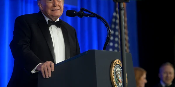 Donald Trump la Dineul anual al Asociației Corespondenților de la Casa Albă FOTO Profimedia