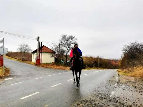 Cu calul de la Timişoara în oraşul Unirii