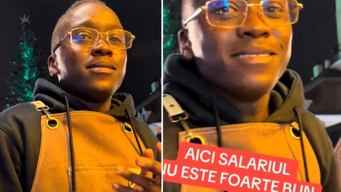 Bărbatul din Kenya, nemulțumit de banii primiți în România - Foto: captură TikTok