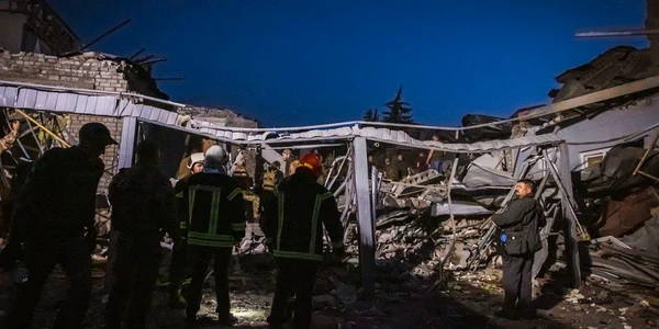 Restaurant atacat de rusi la Kramatorsk FOTO EPA EFE jpg