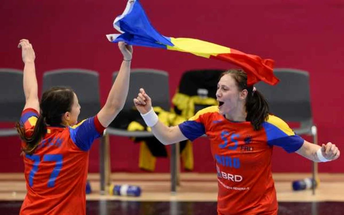Eliza Buceschi şi Melinda Geiger, sărbătorind victoria cu Brazilia