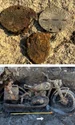 După ce o motocicletă a ieșit la suprafață, expertul Gabor Kohlrusz a exhumat rămășițe din al Doilea Război Mondial și a găsit plăcuțe de identificare (© Volksbund)