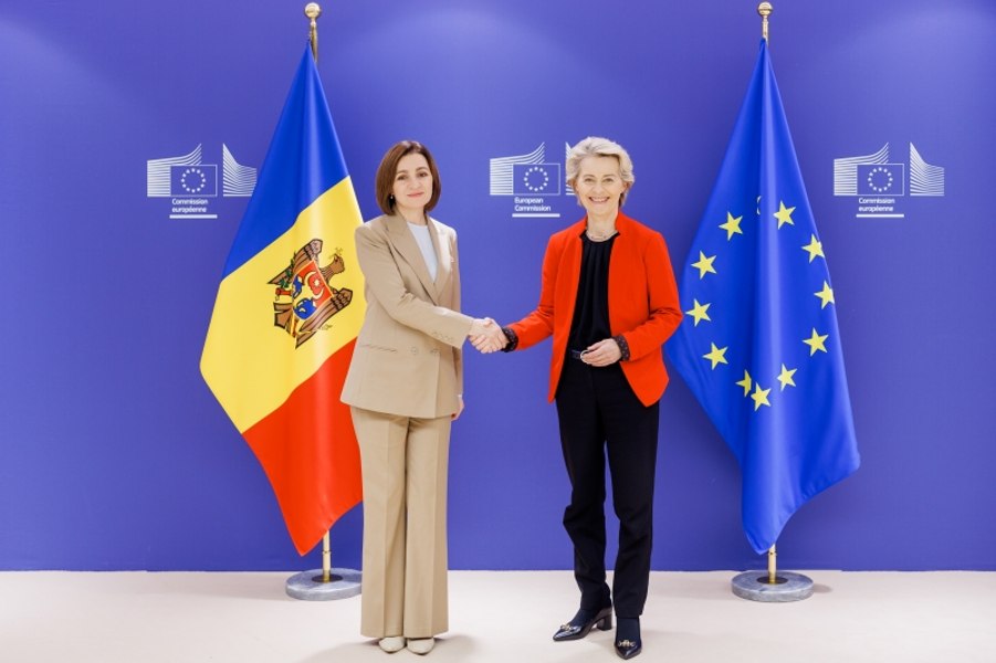 Maia Sandu și Ursula Von der Leyen, întrevedere la Bruxelles. Președinta CE a deblocat o sumă importantă pentru Chișinău