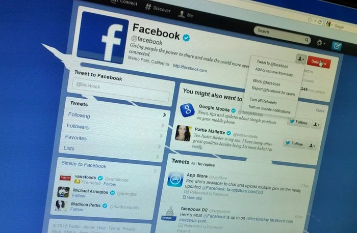 Facebook preia butonul de follow făcut celebru de Twitter. FOTO Adevărul