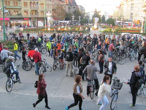 Mitingul bicicliştilor FOTO Ştefan Both