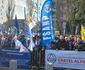 Sindicalistii protestează la Cotroceni FOTO Confederatia Nationala Sindicala "Cartel ALFA" / Facebook