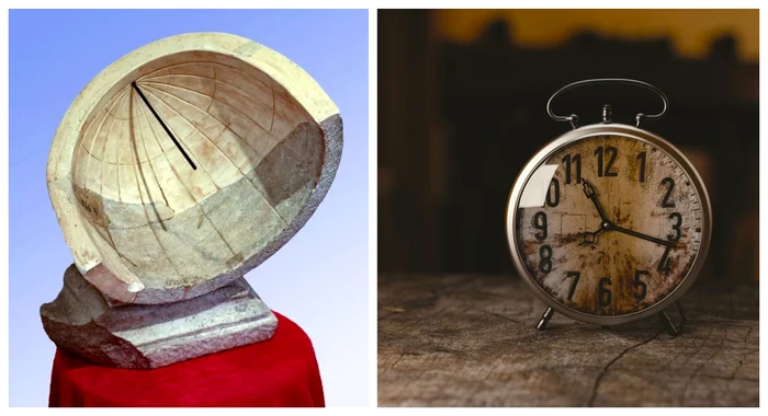 Primul instrument de măsurare a timpului / FOTO: Colaj arhivă