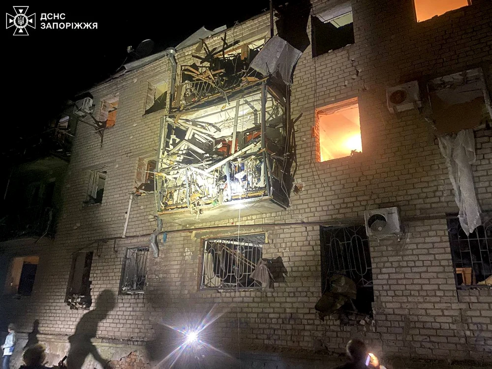 Atac masiv al dronelor rusești în Odesa -  Foto X