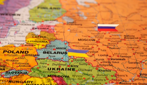 Harta Polonia, Ucraina, Rusia, Romania, Europa FOTO Shutterstock