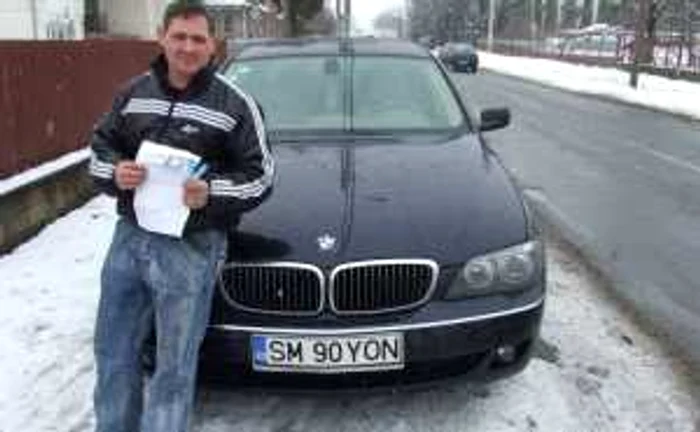 Ion Ciocan şi-a cumpărat din banii câştigaţi un BMW seria 7 cu 24.000 euro