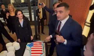 george simion tort groenlanda FOTO Captură video X