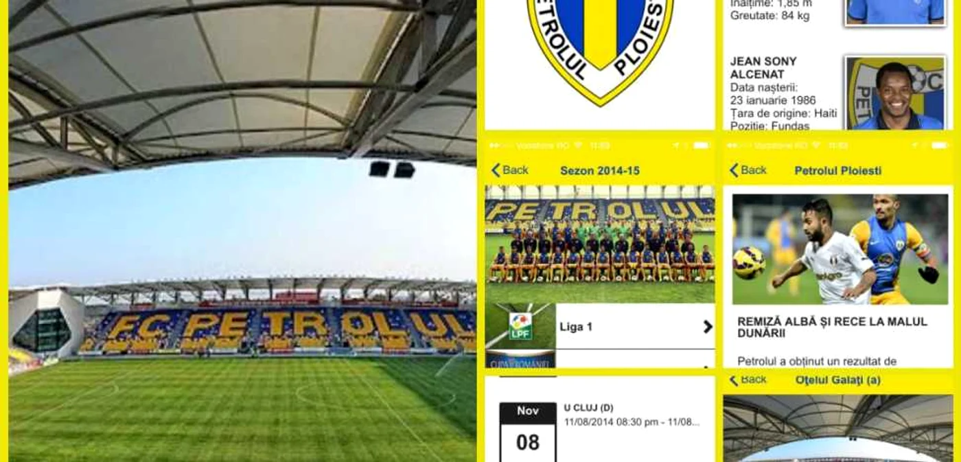 Aplicaţia mobilă poate fi folosită şi pentru cumpărarea de bilete. FOTO fcpetrolul.ro