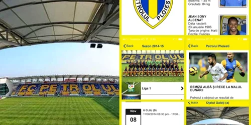 aplicatie mobila petrolul ploiesti foto fcpetrolul.ro