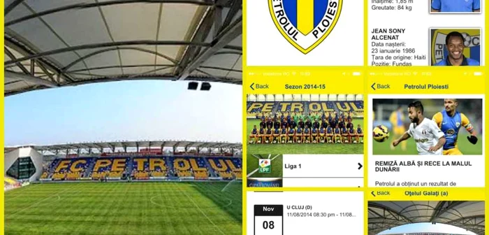 Aplicaţia mobilă poate fi folosită şi pentru cumpărarea de bilete. FOTO fcpetrolul.ro