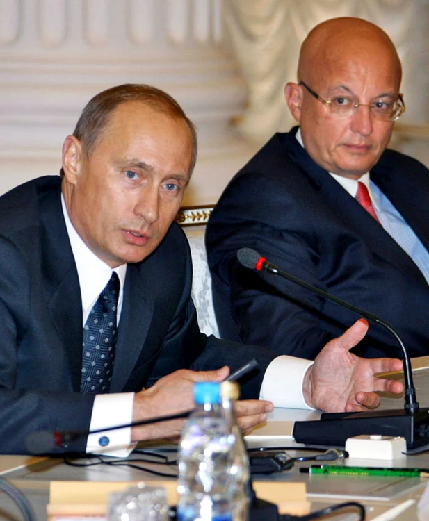 Serghei Karaganov si Vladimir Putin FOTO EPA-EFE