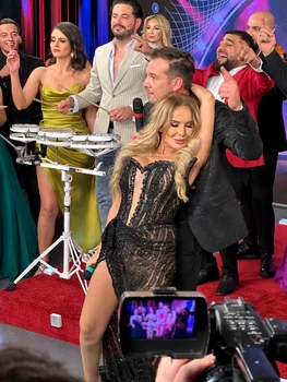 Daniela Gyorfi, show la Revelionul de la România Tv foto: arhiva personală