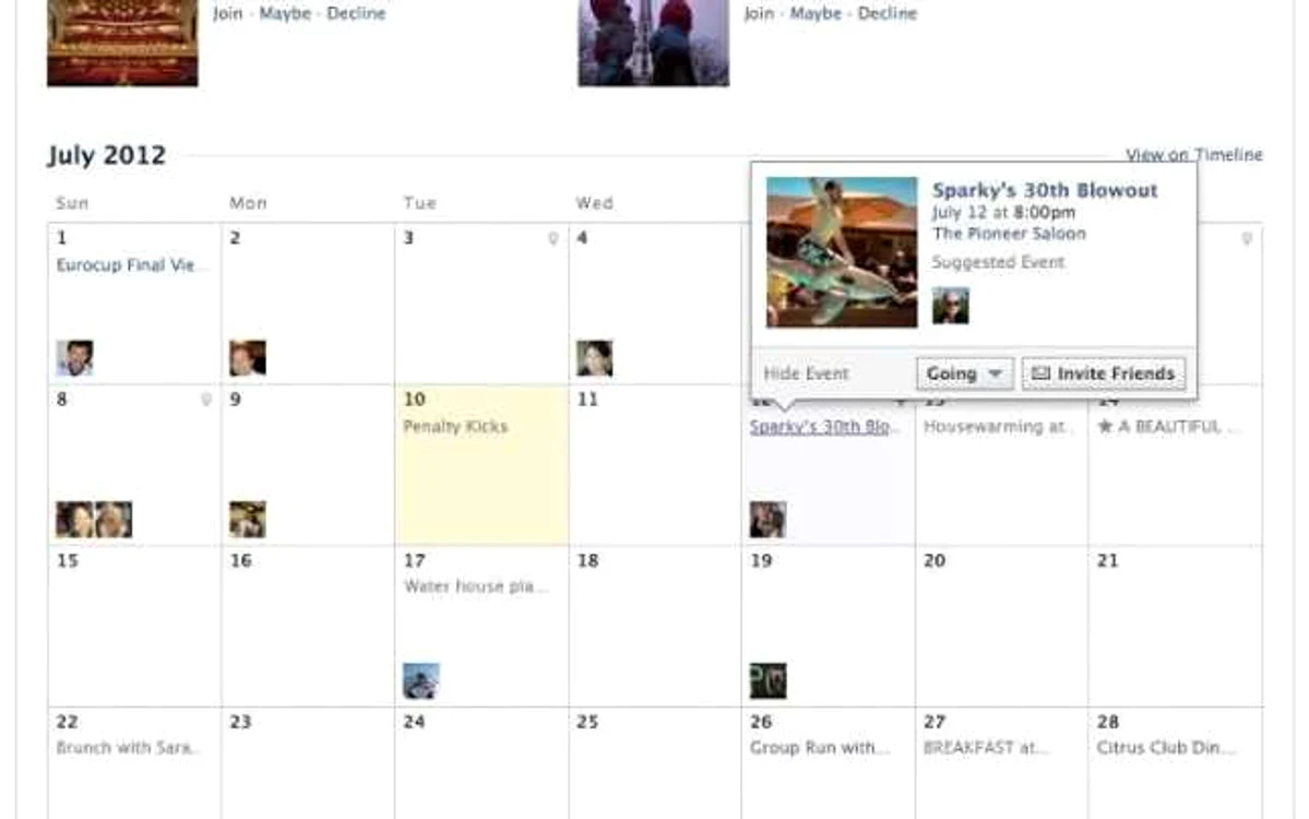 facebook events