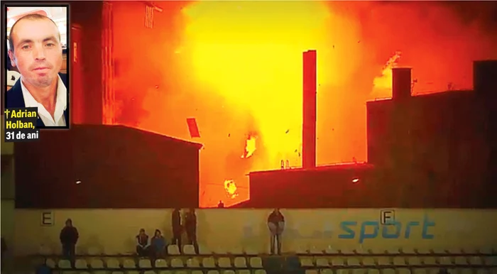 Explozia de joi seară de la fabrica de pâine Vel Pitar i-a speriat pe spectatorii meciului de fotbal din Liga a 2-a