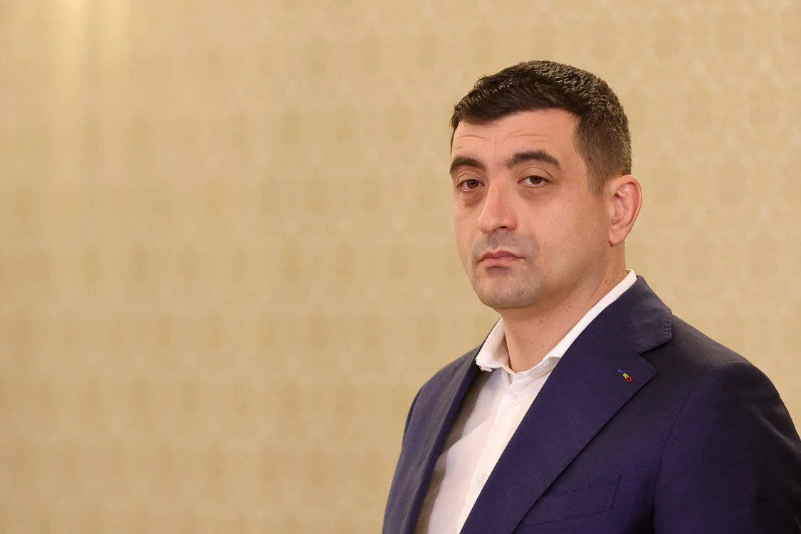 George Simion, președintele Partidului AUR. 