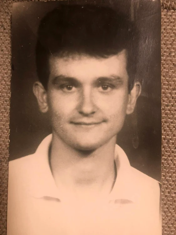 Actorul Marius Rizea în adolescență - arhivă personală