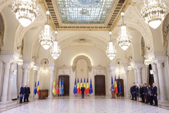 Nicușor Dan, în 2025, la investirea judecatorilor CCR. FOTO Inquam Photos / George Călin