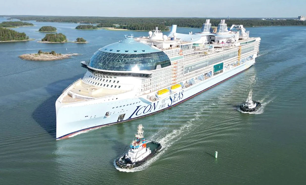Imensul vas  a făcut deja  primele teste. FOTO: Royal Caribbean International