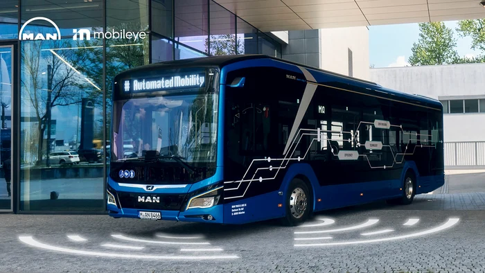 Autobuzul fără șofer produs de germanii de la MAN. FOTO: Sustainable Bus