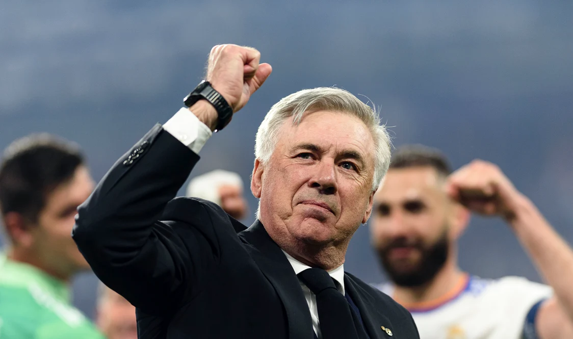 Carlo Ancelotti a câștigat de trei ori Liga Campionilor cu Real Madrid. Foto Facebook 