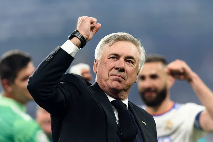 Carlo Ancelotti i-a adus Realului al 15-lea trofeu în Liga Campionilor. Foto EPA EFE 