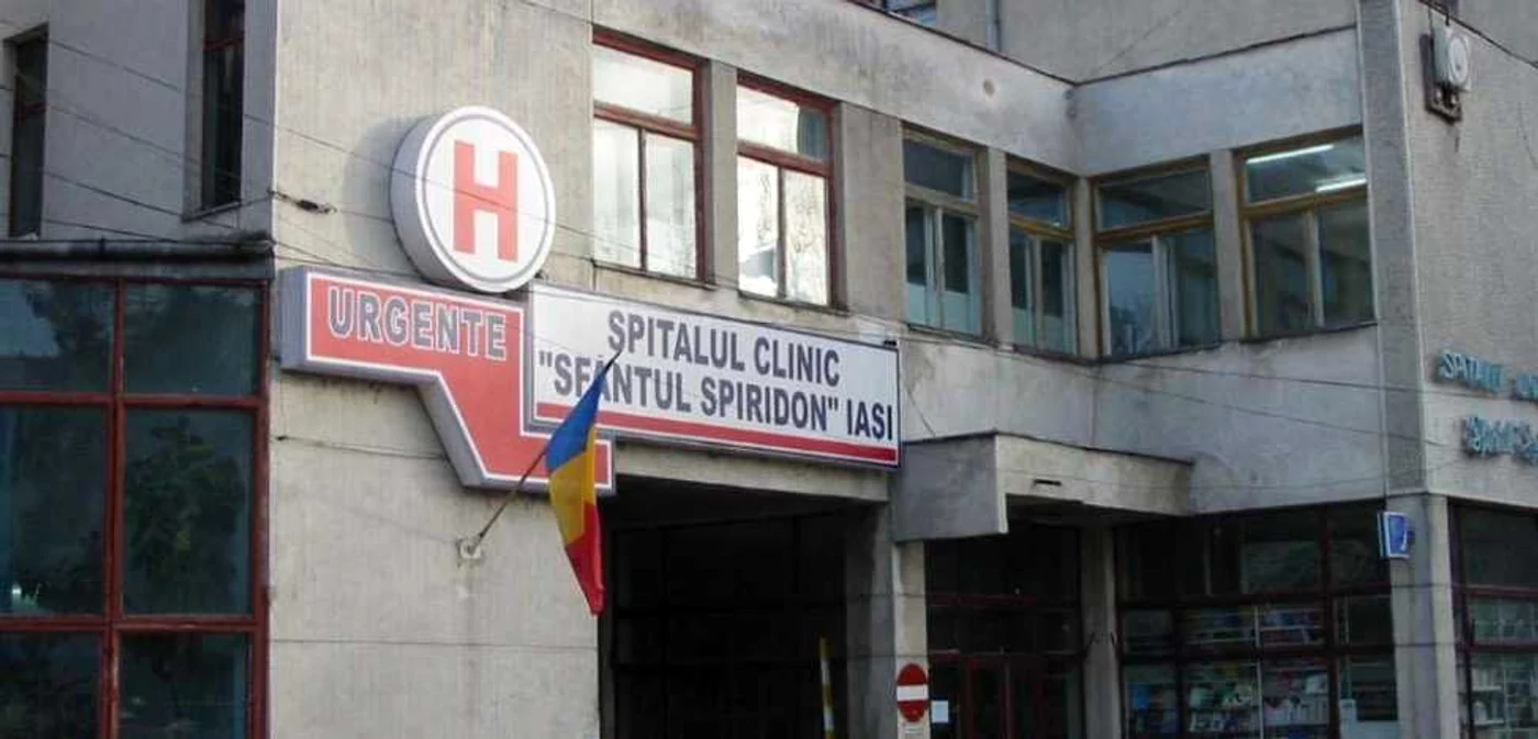 Pacientul a fost adus la Spitalul Sfântul Spiridon din Iaşi. FOTO Adevărul