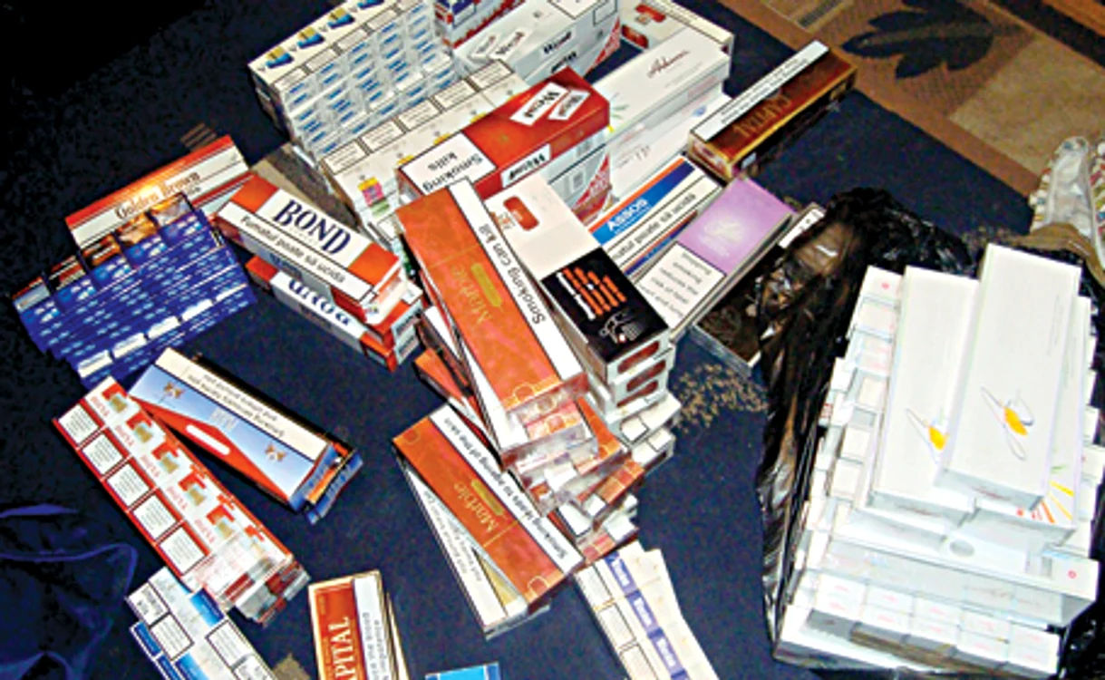Peste 20.000 de pachete cu tutun de contrabandă au fost confiscate
