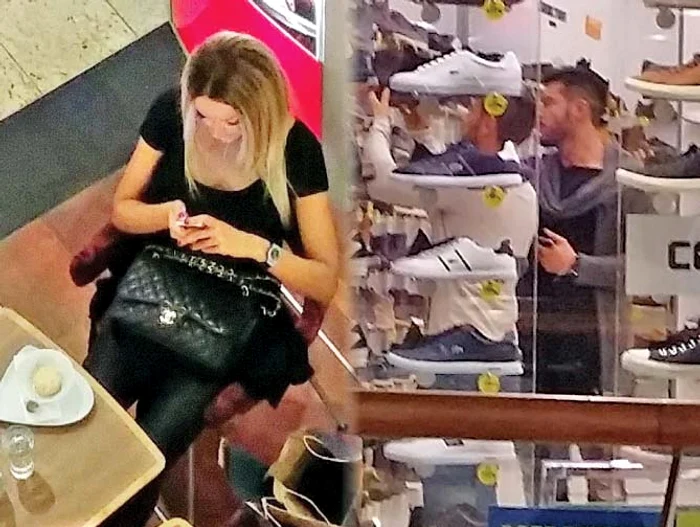 Bianca a stat singură la cafenea. Victor şi-a căutat încălţăminte de sezonFotografii: Mihai Ionescu