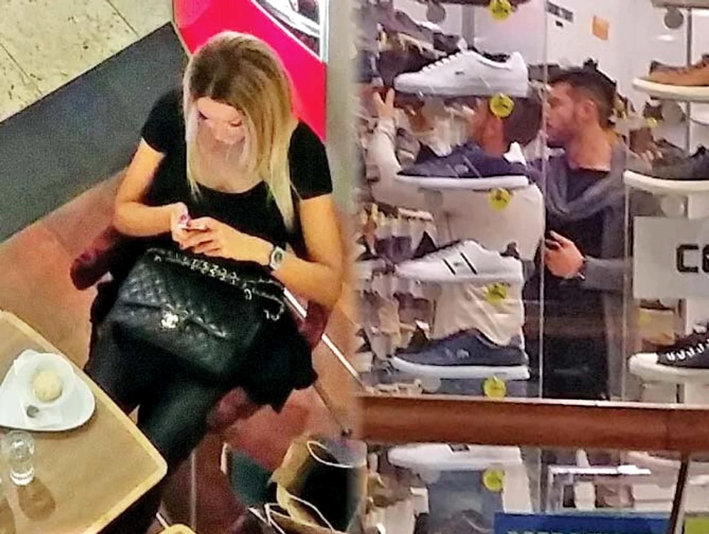 
    Bianca a stat singură la cafenea. Victor şi-a căutat  încălţăminte de sezonFotografii: Mihai Ionescu  