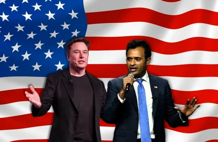 Miliardarii Elon Musk și Vivek Ramaswamy/ FOTO:EPA/EFE