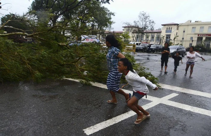 Unul dintre cele mai intense taifunuri a  lovit Filipine FOTO AFP