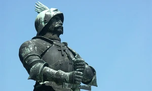 Statuia lui Iancu de Hunedoara în Buda, opera sculptorului de István Tóth (© Thaler  Tamas / Wikimedia Commons)