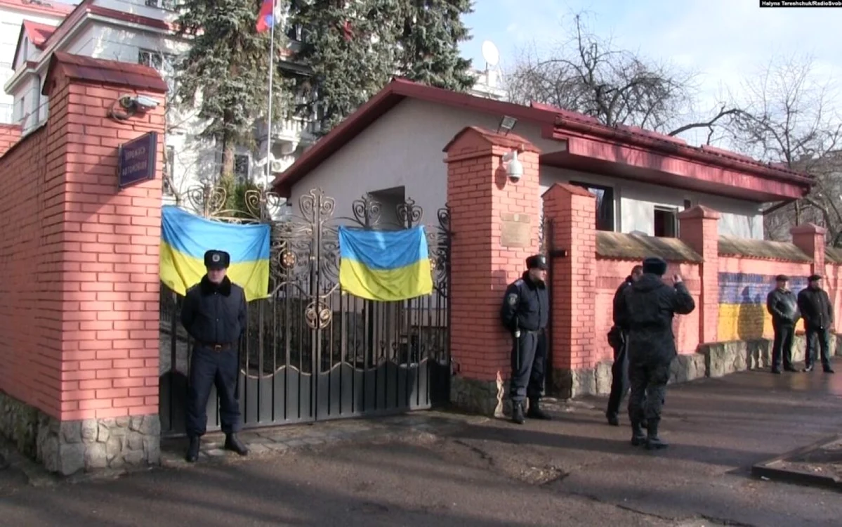 Consulatul General al Rusiei de la Liov FOTO Galina Tereşciuk/ Radio Svoboda