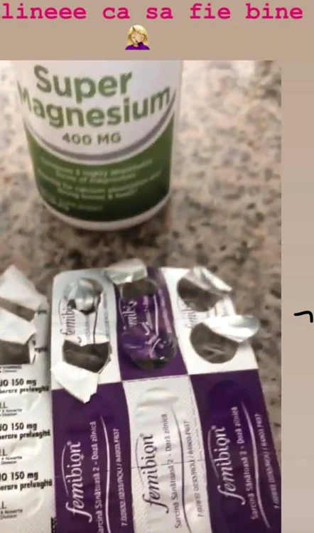 Andreea Bălan se pune pe picioare cu vitamine şi minerale