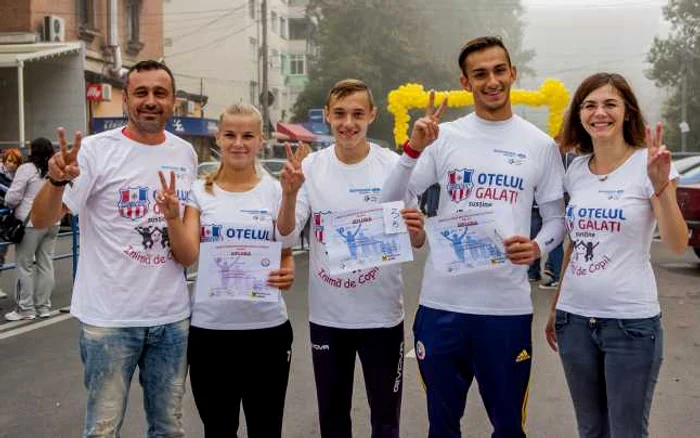 Robert, Irina şi Ionuţ au alergat pentru Fundaţia Inimă de Copil. Foto: Rodica Mişcalencu