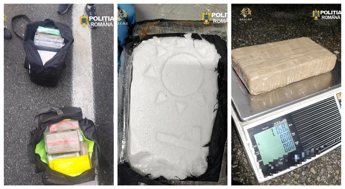 Drogurile găsite la percheziție FOTO: DIICOT