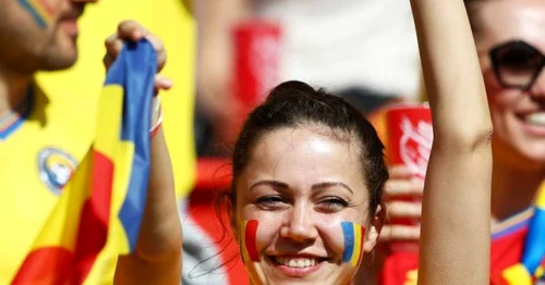 Fani în timpul meciului România -Elveţia la Euro 2016. FOTO Guliver/Gettyimages