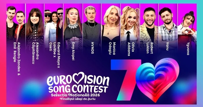 Finaliștii Selecției Naționale Eurovision 2026 foto: Facebook 