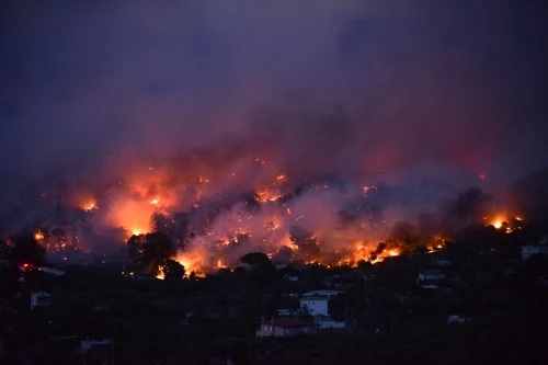 Incendii devastatoare în Grecia cel puţin 50 de oameni şi-au pierdut viaţa FOTO AFP