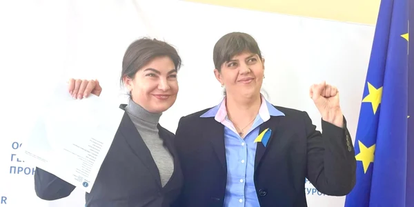 Irina Venediktova si Laura Codruta Kovesi FOTO Facebook Irina Venediktova