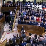 Papa Leon in Parlamentul spaniol captura YouTube Rome Reports png